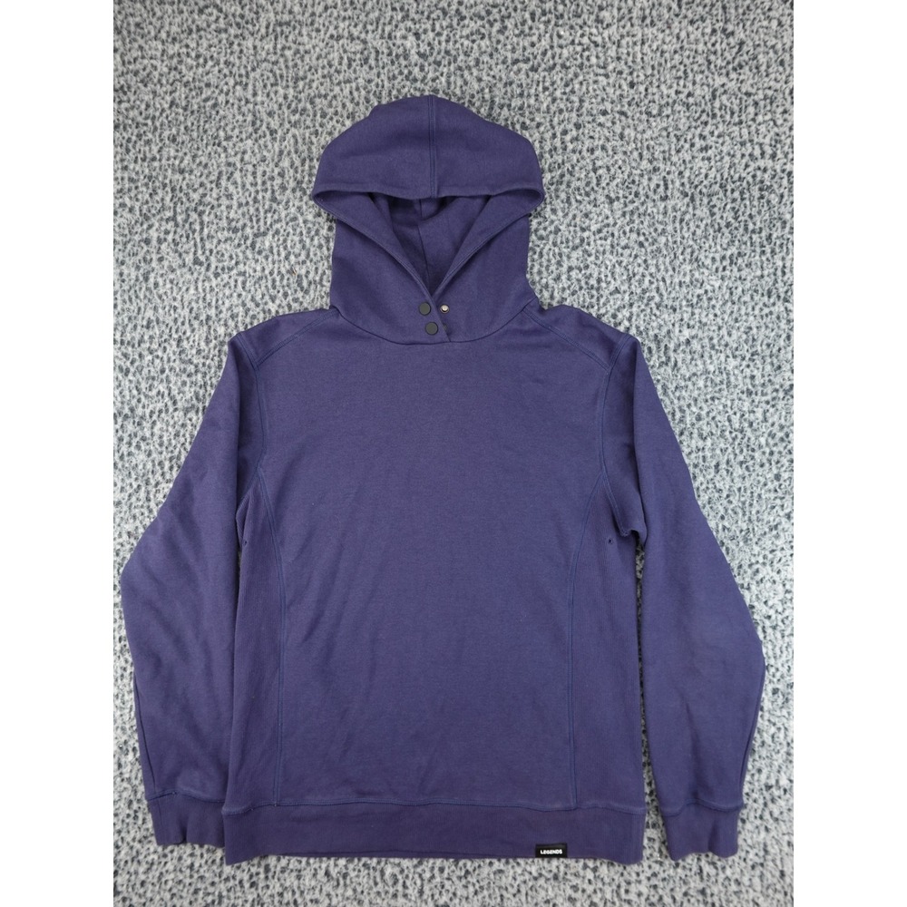 Legends Hoodie Mens Medium Purple Snap Neck Ribbed Athletic Pullover